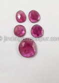Rubellite Rose Cut Slices